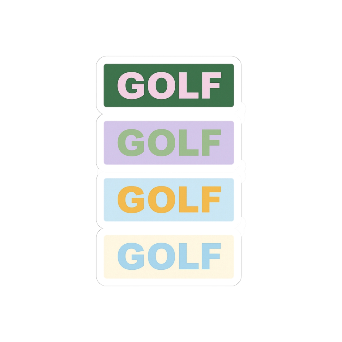 Golf Sticker Pack - Official stickers merchandise