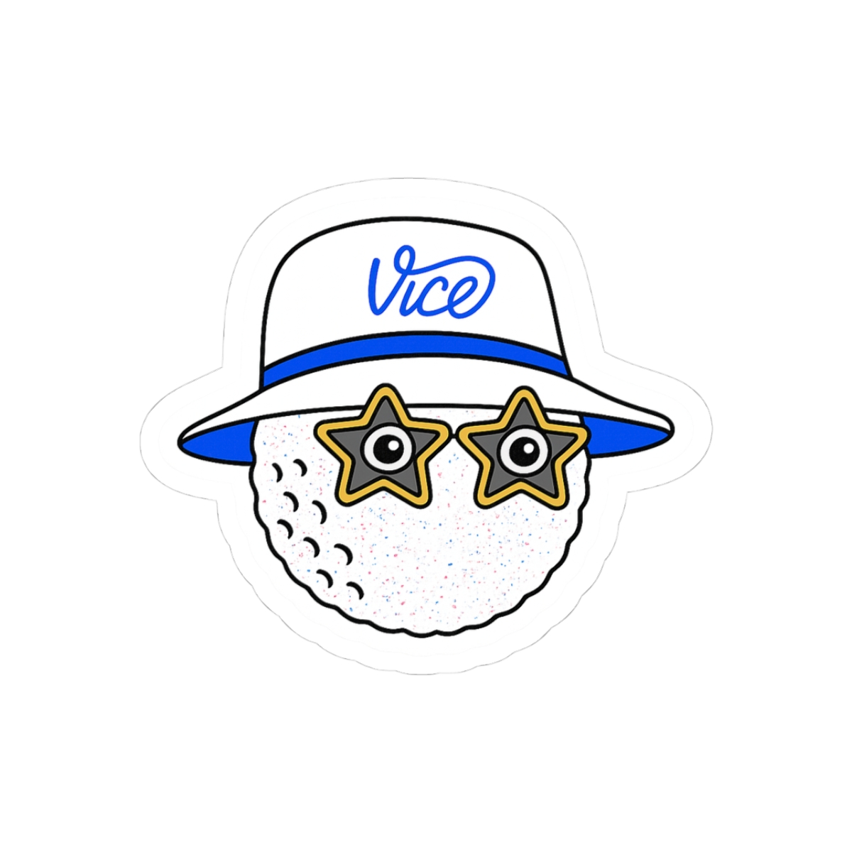 Vice Golf Ball Sticker - Official stickers merchandise