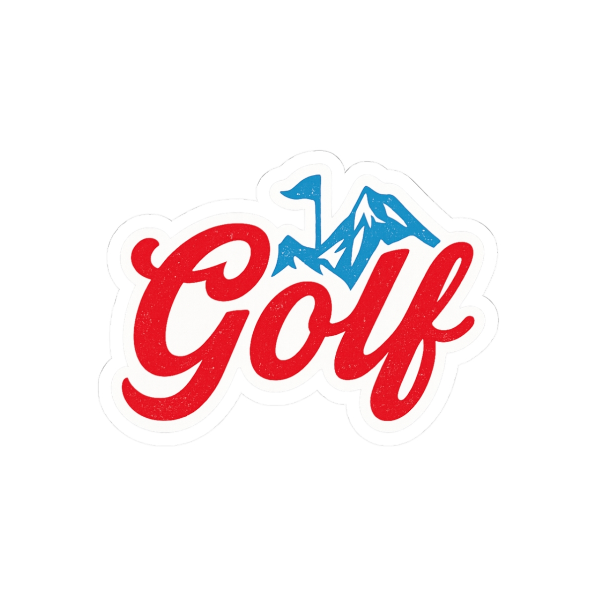 Scenic Golf Course Vibrant Sticker - Official stickers merchandise