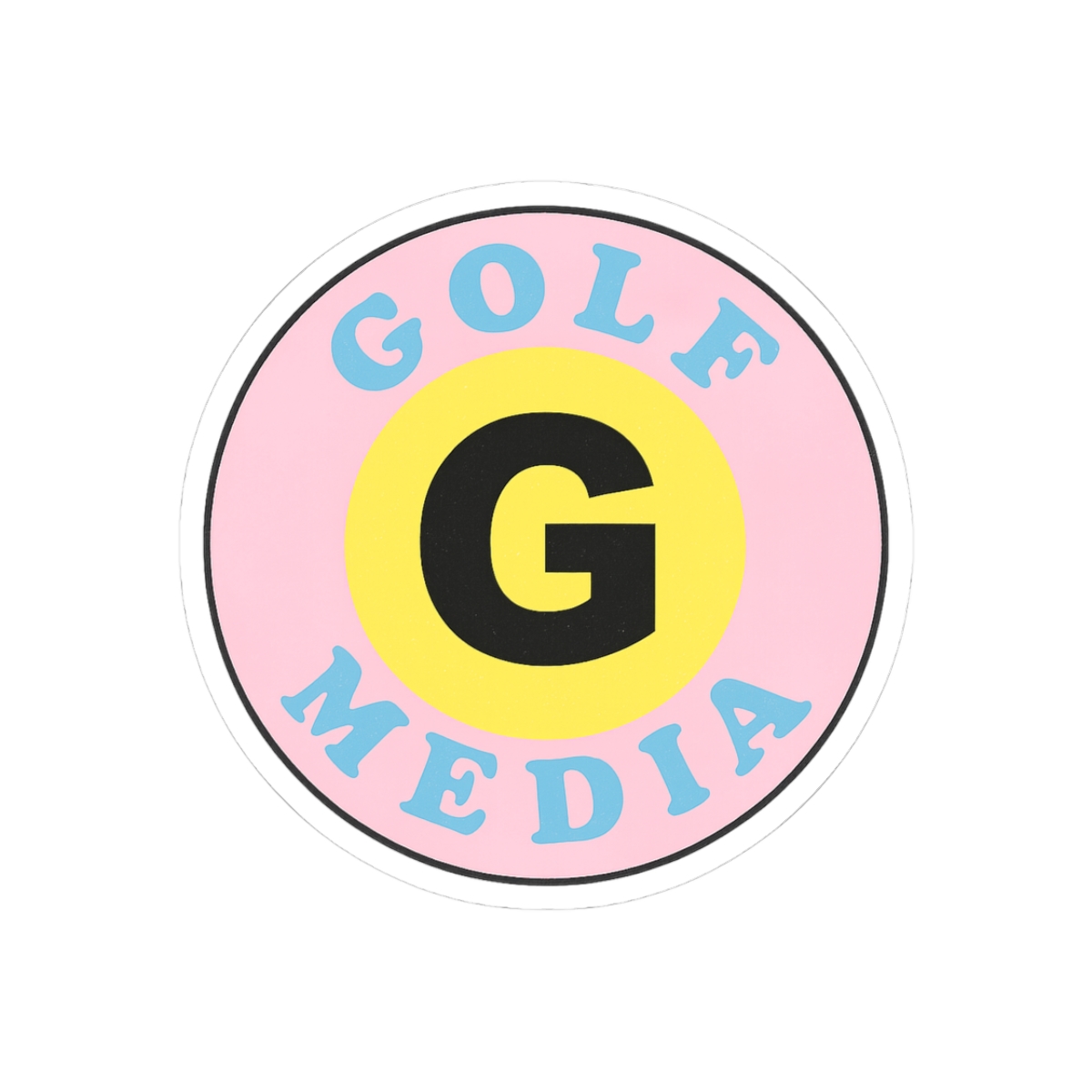 Golf Media Worldwide Bold Vinyl Sticker - Official stickers merchandise
