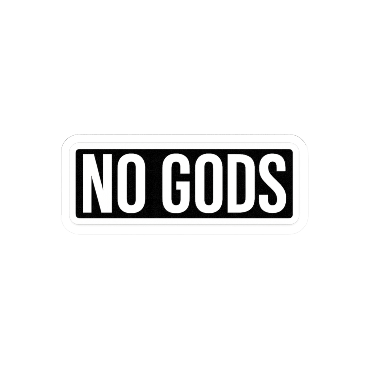 No Gods Atheist Sticker - Official stickers merchandise