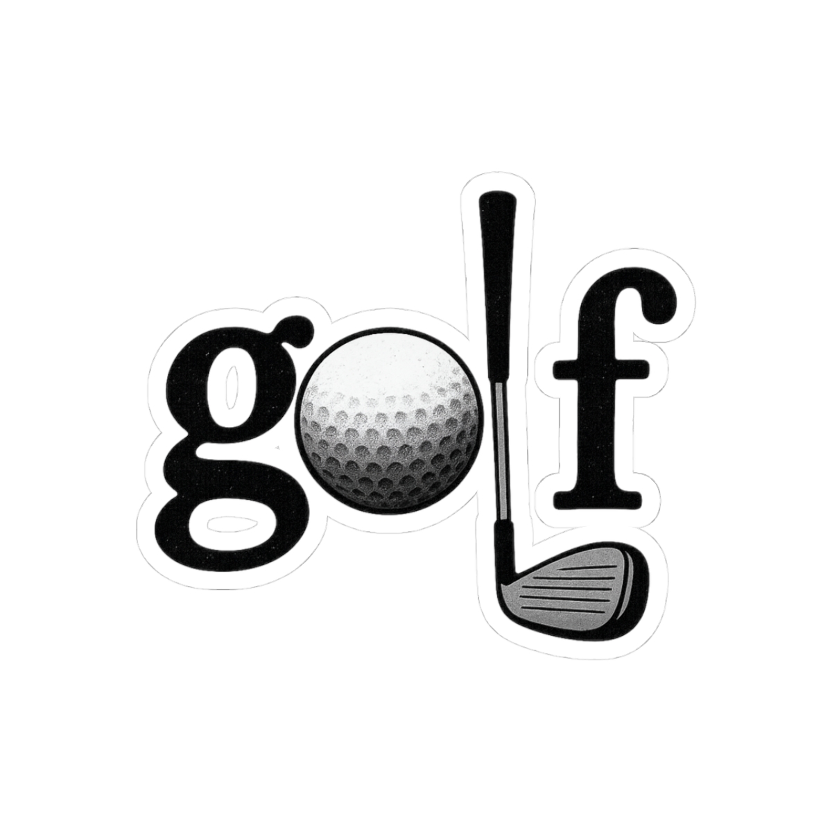 Bold Golf Swing Dynamic Sticker - Official stickers merchandise