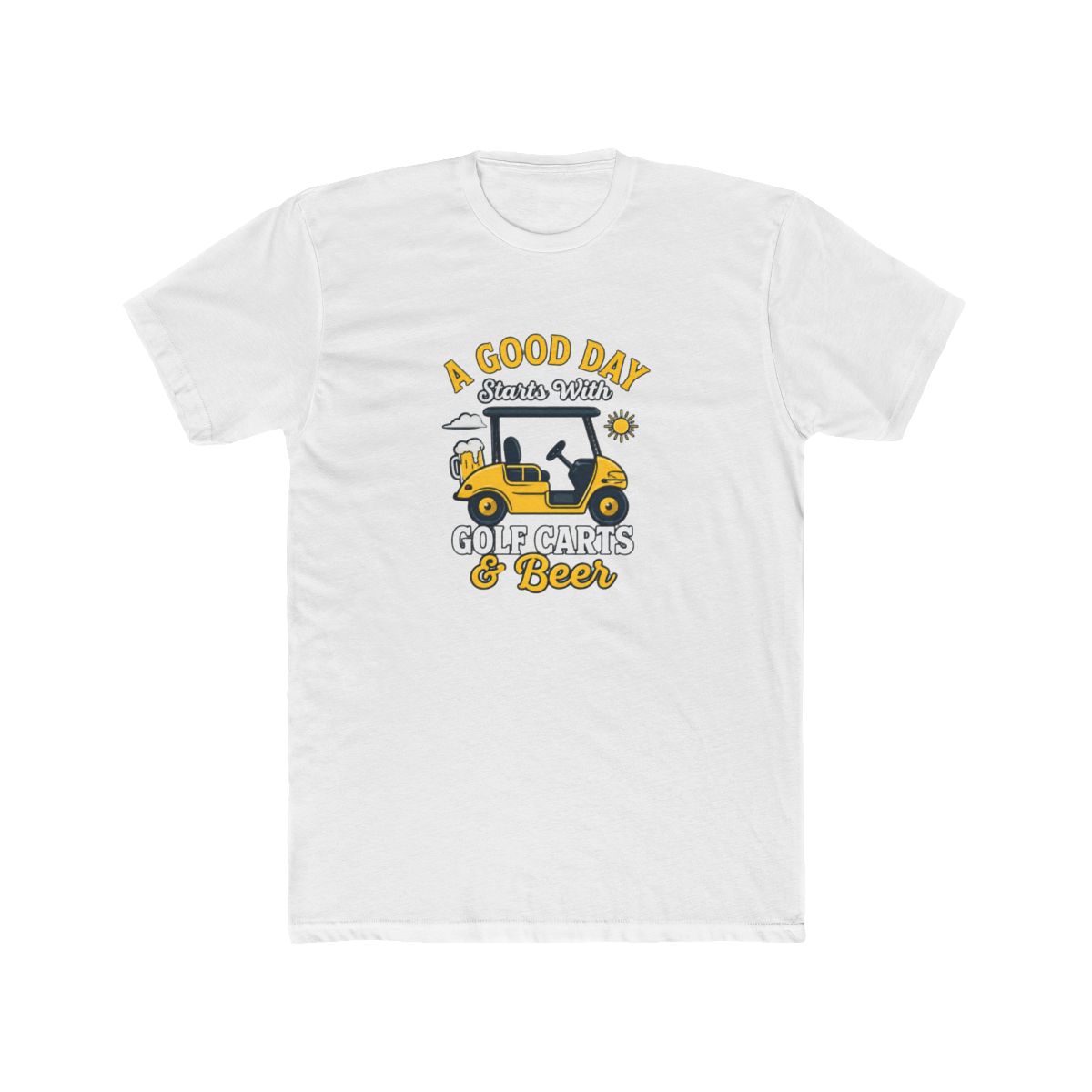 A Good Day Starts With Golf Carts & Beer Funny Golfer T Shirt - Golf Lover Gift - Official t-shirts merchandise