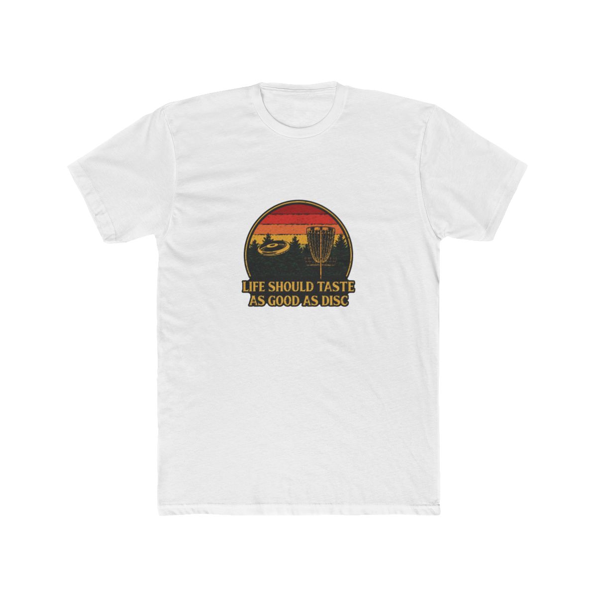 Life Tastes Good as Disc Golf Positive Quote T-Shirt - Official t-shirts merchandise