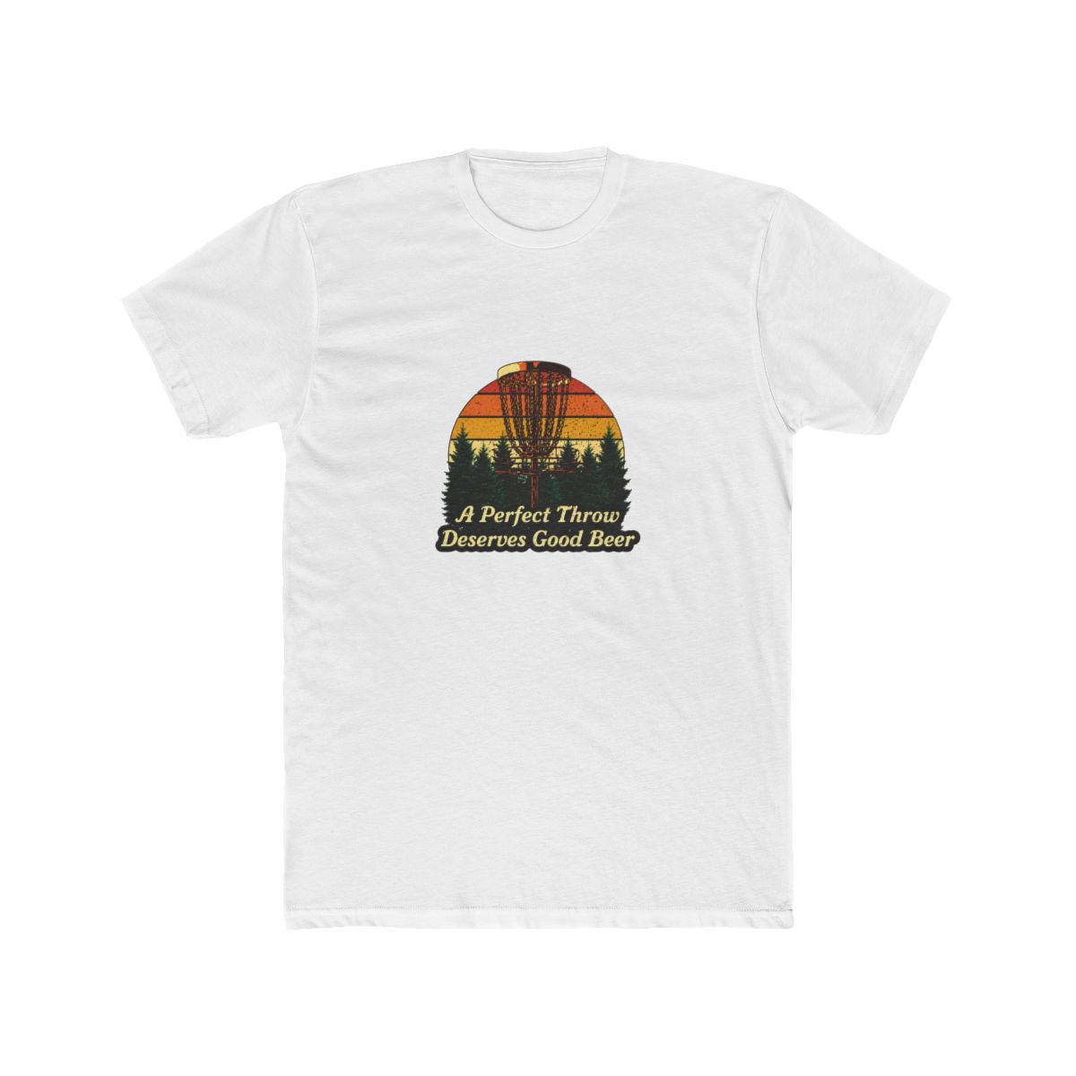 Disc Golf Perfect Throw Deserves Good Beer Funny T Shirt - Golfer Gift - Official t-shirts merchandise