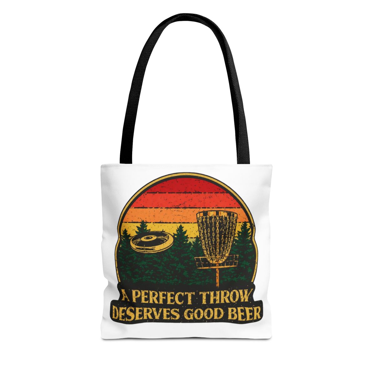 Perfect Throw Deserves Good Beer Disc Golf Funny Bags - Official Creator merchandise