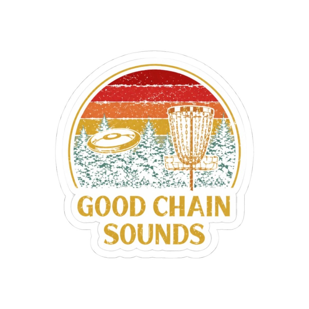 Good Chain Sounds Disc Golf Sticker - Official stickers merchandise