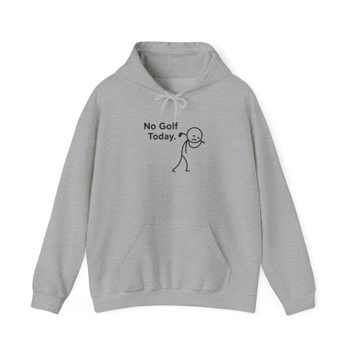No Golf Today Stick Figure Humorous Hoodie - Official hoodies merchandise